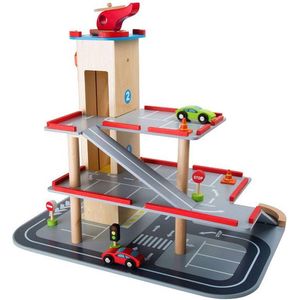 Small Foot - Houten Parkeergarage met Accessoires