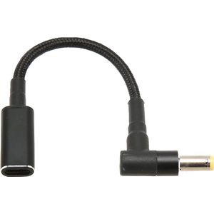 Type C USB - C Female Input Naar DC Male 5.5x2.5mm Power PD Oplaadkabel 100W 5A 20V Laptop Oplaadadapter