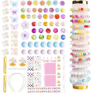 Sieraden maken set voor kinderen - 600-delige bedelarmband-productieset - Creatieve knutselset voor meisjes 6-12 jaar