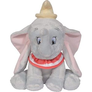 Nicotoy Knuffel Disney Dumbo Junior 40 Cm Pluche Grijs