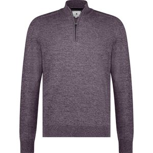 State Of Art Half Zip Trui Melange Paars - Maat XXL - Heren