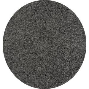 Vloerkleed 120x120 hoogpolig - Antraciet - Wasbaar met Antislip onderkant - FOXY Shaggy by The Carpet