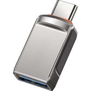 FuturiQ - USB Type C - USB 3.0 OTG Adapter - Zilver | Gegevensoverdracht, Opladen & Apparatsynchronisatie voor Smartphones, Tablets en Laptops