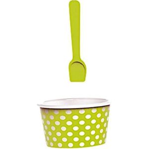 Zak!Designs Dotty Ijsbeker - Ijscoupe - Ijsvormpjes – 250 ml - Groen