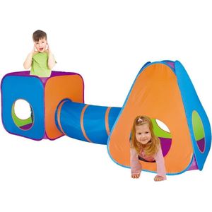 Didak Play Speeltent met Tunnel - 265x95x100 Cm