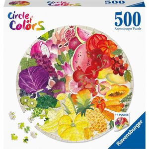 Ravensburger puzzel Circle of Colors Fruits and Vegetables - Legpuzzel - 500 stukjes