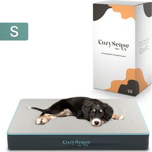 CozySense® - Orthopedisch Hondenkussen - Hondenkussen 60 x 40 cm - Ook Geschikt als Benchkussen & Hondenbed - Hondenkussen Bank - Hondenmand - Traagschuim - Waterdicht - Wasbare Hoes - Maat S