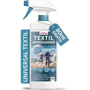 PLINTEX® 580 ml Impregneerspray voor textiel - Effectief tegen regen & vuil - Nanomembraanimpregnatie - Dermatologisch getest en ademend