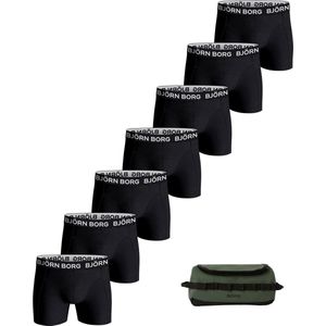 Björn Borg Cotton Stretch Brief Boxershorts + Wash Bag Heren (7-pack) - Maat XXL