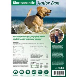 Bioresonantie  Hondenbrokken - Gevoelige darmen - 14 kg  - Junior Lam