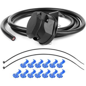 Car Aukson Trailer Socket Wiring Harness 13 Pin 6.6 m Trailer Socket Extension Cable Trailer Plug Cable Connection Auto Wiring Accessories