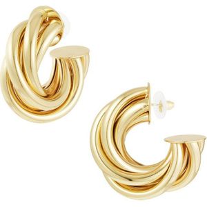 Twist & Twirl oorbellen - goud