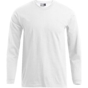 Wit t-shirt lange mouwen merk Promodoro maat XXL