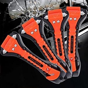 Selbro ® 4 stuks noodhamers voor auto's - noodhamer met veiligheidsgordelsnijder, raamnoodhamer - noodhamer, reddingshamer, veiligheidshamer voor auto's, bussen, vrachtwagens (4)