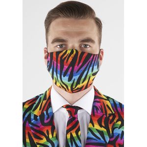 OppoSuits Wild Rainbow - Face Mask - Maat: One Size - Gezicht Maskers