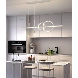 Moderne Eenvoudige Led Eettafel Hanglamp Eetkamer Hanglamp In hoogte verstelbare kroonluchter voor woonkamer