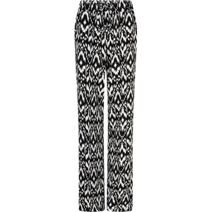 Lofty Manner Broek Trouser Novalee Ph34 625 Black / White Print Dames Maat - L