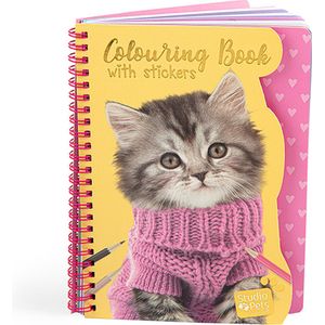 Studio Pets - Kleurboek met stickers - Kitten