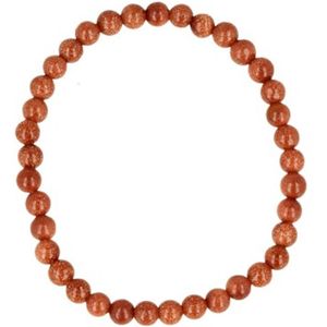 Ruben Robijn Goldfluss kralen kinderarmbandje 4 mm (synth)