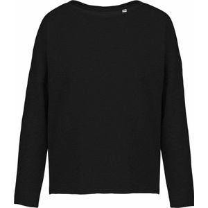 Damessweater oversized ZWART “Loose fit” K471, maat S/M