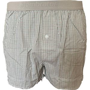 Embrator mannen Boxershort geweven katoen groen/wit/grijs XXL