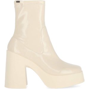 Mexx High Heel Bootie Kirez - Dames - Off White - Maat 41 - Dames laarzen