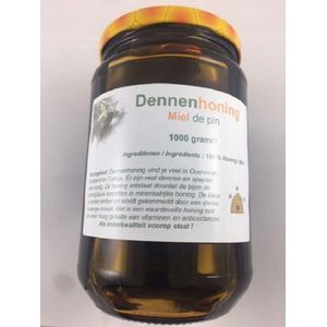 Honingland : Dennenhoning, Miel de pin, Pine honey, Dennen honing ( Rauwe ) 1000 gram.