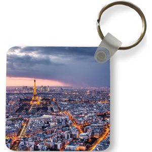 Sleutelhanger - Uitdeelcadeautjes - Schemering in Parijs - Plastic