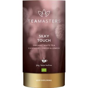 Teamasters Silky Touch 30 gram - Biologische Losse Thee - Witte Thee - Framboos thee - Gember thee - Citroen thee - IJsthee - Winter