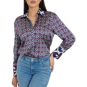 Guess Blauw Alexandra Overhemd Blouse