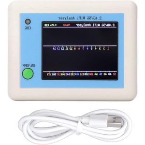 2.4G 5G WIFI Analyzer 2.4in TFT Kleurenscherm Netwerk Signaal Scanner met Type C Oplaadinterface