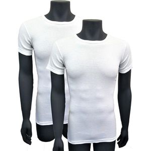 Naft extra lange t shirts 2pack wit S-M