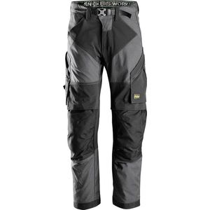 Snickers FlexiWork Werkbroek Stretch+ 6903 - Mannen - Staalgrijs/Zwart - 48