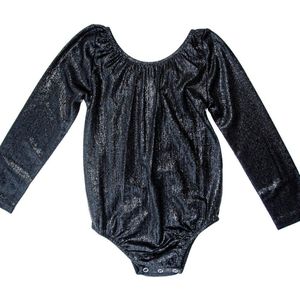 Glamour romper Zwart 62 - Baby Cadeau  - kraamcadeau - feestelijke outfit baby - kerst romper