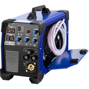 Inverter Lasapparaat - Lasmachine - Lasapparaat - 3-in-1 - 220V - MIG 270A – MMA TIG - Draagbare Laskoffer - IGBT Technologie - Staal en RVS - Fluxdraad Geschikt