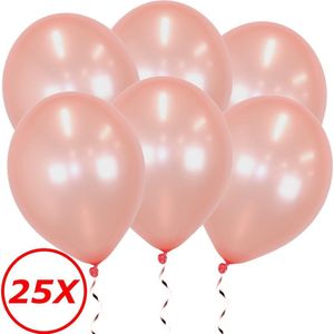 Rosé goud Ballonnen Feestversiering Verjaardag 25st Metallic Roségoud Ballon