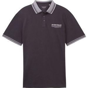 TOM TAILOR polo with details Heren Poloshirt - Maat XXXL