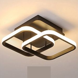 Moderne plafondlamp - Verlichting - Bloem Lamp - Plafonniere - Hanglamp - LED - Zwart