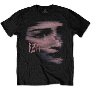 Korn - Chopped Face Heren T-shirt - 2XL - Zwart