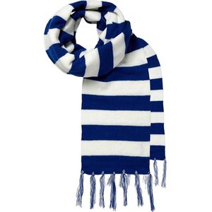 Apollo - Feest sjaals - Carnavals sjaal - kobalt blauw/wit - one size - Sjaal heren - Sjaal dames - Sjaal carnaval - Sjaals