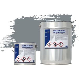 Wixx 2K PU 450 Betoncoating - 5L - RAL 7046 | Telegrijs 2