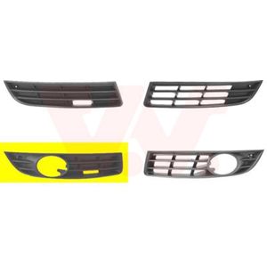 BUMPER GRILL VOOR VW PASSAT B6 2006-2010 3C0853666A