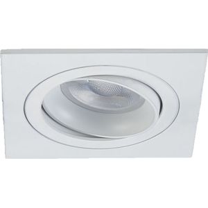 Warmglow inbouwspot Sam -Vierkant Wit -Philips Warm Glow -Dimbaar -3.7W -Philips LED