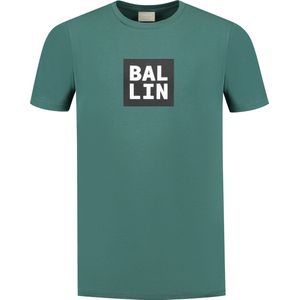 Ballin Amsterdam - Heren Regular fit T-shirts Crewneck SS - Faded Green - Maat S