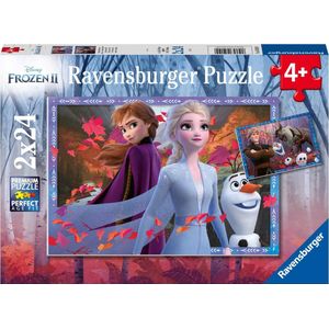 Puzzel Frozen 2 IJzige Avonturen (2x24 Stukjes)