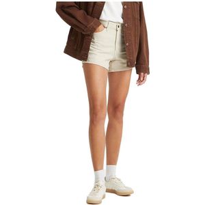 Levi´s ® 80s Mom Back Pckt Korte Broek Beige 28 Vrouw