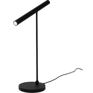 Tafellamp Harper Zwart - hoogte 53cm - LED 6W 2700K 630lm - Sensor schakelaar - IP20 - Dimbaar > tafellamp zwart | leeslamp zwart | bureaulamp zwart | designlamp zwart | sensorlamp zwart | gadget lamp zwart