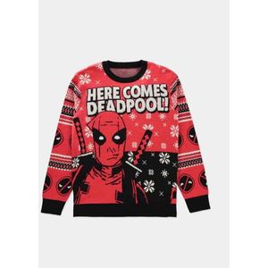 Marvel Deadpool - Knitted Kersttrui - 2XL - Rood