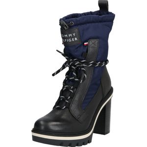 Tommy Hilfiger veterlaarzen fun outdoor nylon bootie Zwart-40