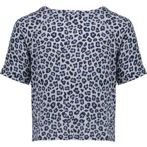 Geisha Meisjes top - Blauw / Zwart